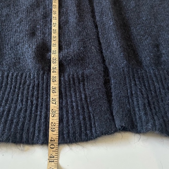 ZARA COZY CHUNKY LONG OPEN CARDIGAN MIDNIGHT MARLED BLUE SIZE XS/S - Picture 12 of 13
